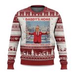 2025 Xmas Trump Daddys Home Make Christmas Great Again Ugly Christmas Sweater
