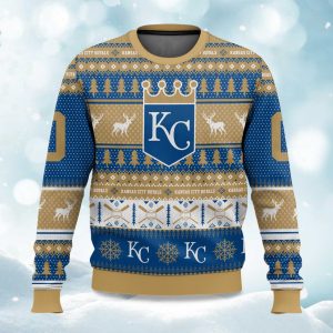 2025 Christmas Royals Baseball Personalized Ugly Sweater 1
