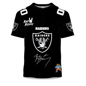 Personalized Raiders Bad Bunny Bowl LX 2025 2026 Shirt 1