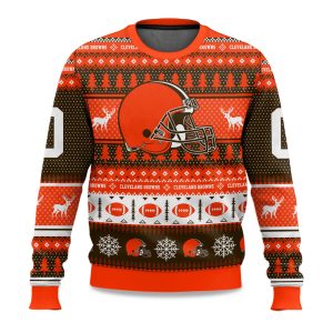 2025 Christmas Browns Personalized Ugly Sweater 1