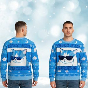 2025 Tummy Ache Survivor Christmas Ugly Sweater
