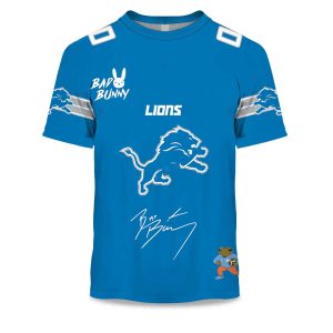 Personalized Lions Bad Bunny Bowl LX 2025 2026 Shirt 1