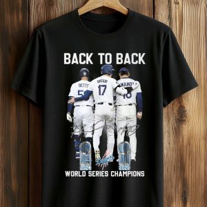 Back To Back World Series Champions 2025 Dodgers Shirt