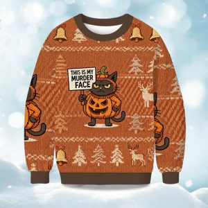 This Is My Murder Face Christmas Ugly Sweater