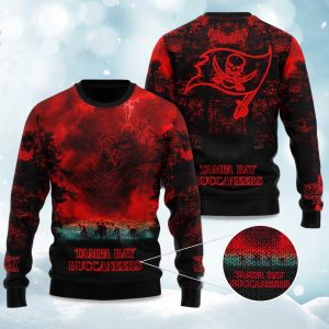 2025 Buccaneers Stranger Things Ugly Sweater 1