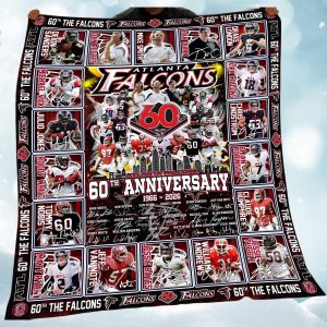 Falcons 60th Anniversary 1966 2026 Fleece Blanket