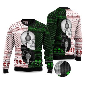2025 Skull Yinyang Ugly Christmas Sweater 1
