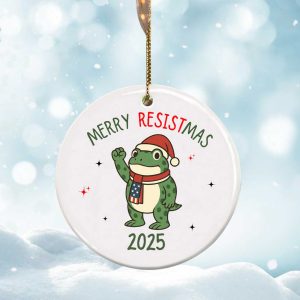 Merry Resistmas 2025 Christmas Tree Ornament