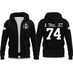 A True Jet Nick Mangold  Zip Hoodie