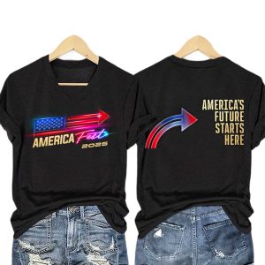 America Fest 2025 America's Future Starts Here T Shirt (1)