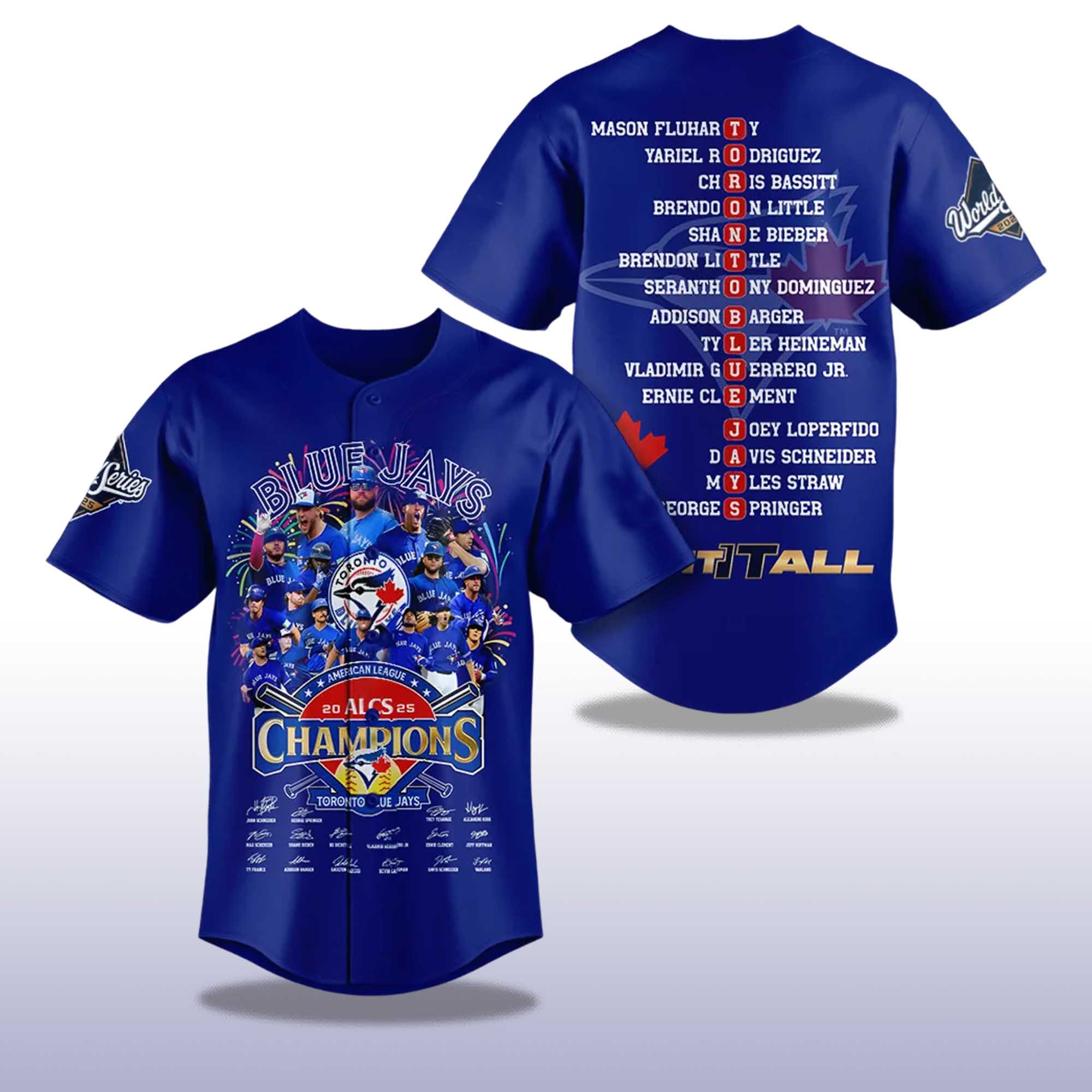 Blue Jays American League Champions 2025 Want It All Jersey 2 Blue Jays American League Champions 2025 Want It All Jersey