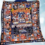 Broncos 65th Anniversary 1960-2025 Fleece Blanket