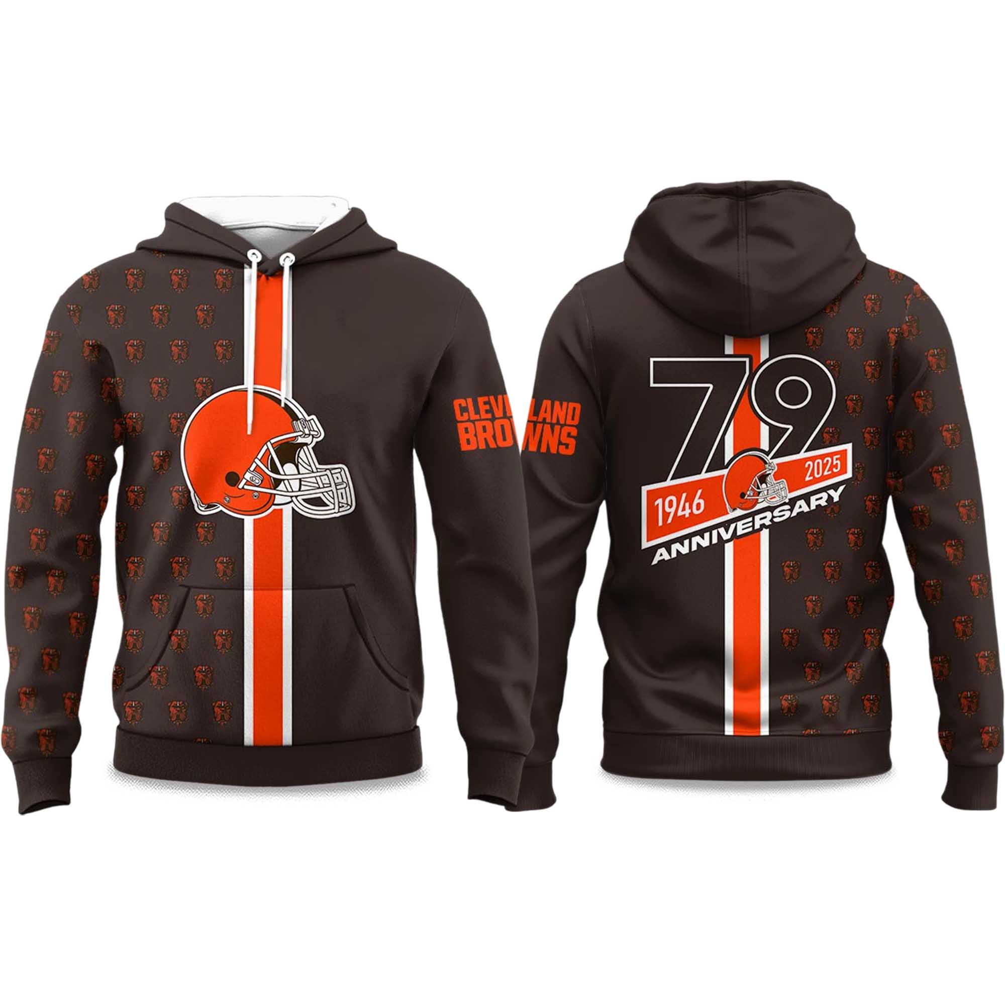 Browns 79th Anniversary 1946-2025 Hoodie Browns 79th Anniversary 1946-2025 Hoodie