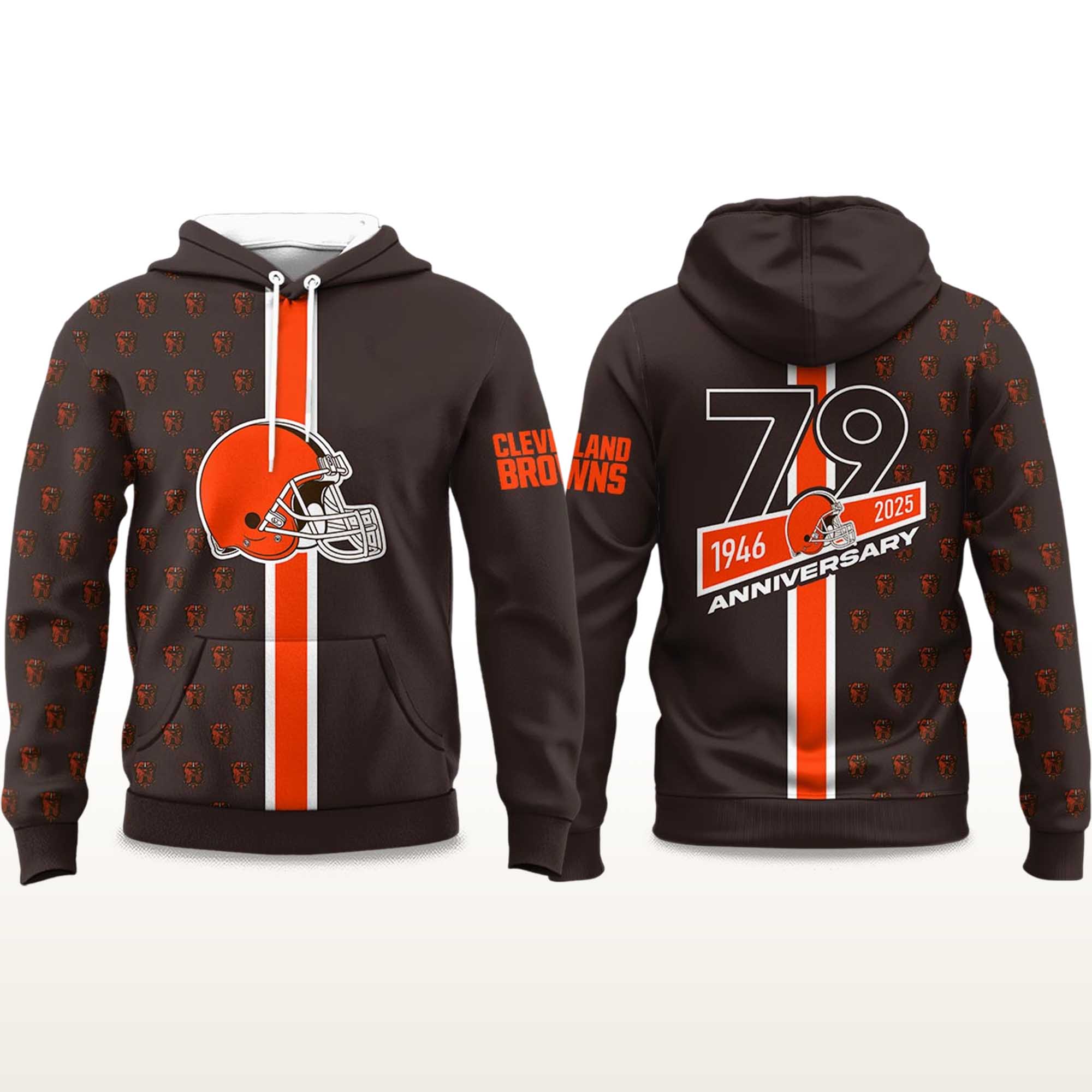 Browns 79th Anniversary 1946-2025 Hoodie 2 Browns 79th Anniversary 1946 2025 Hoodie (2)