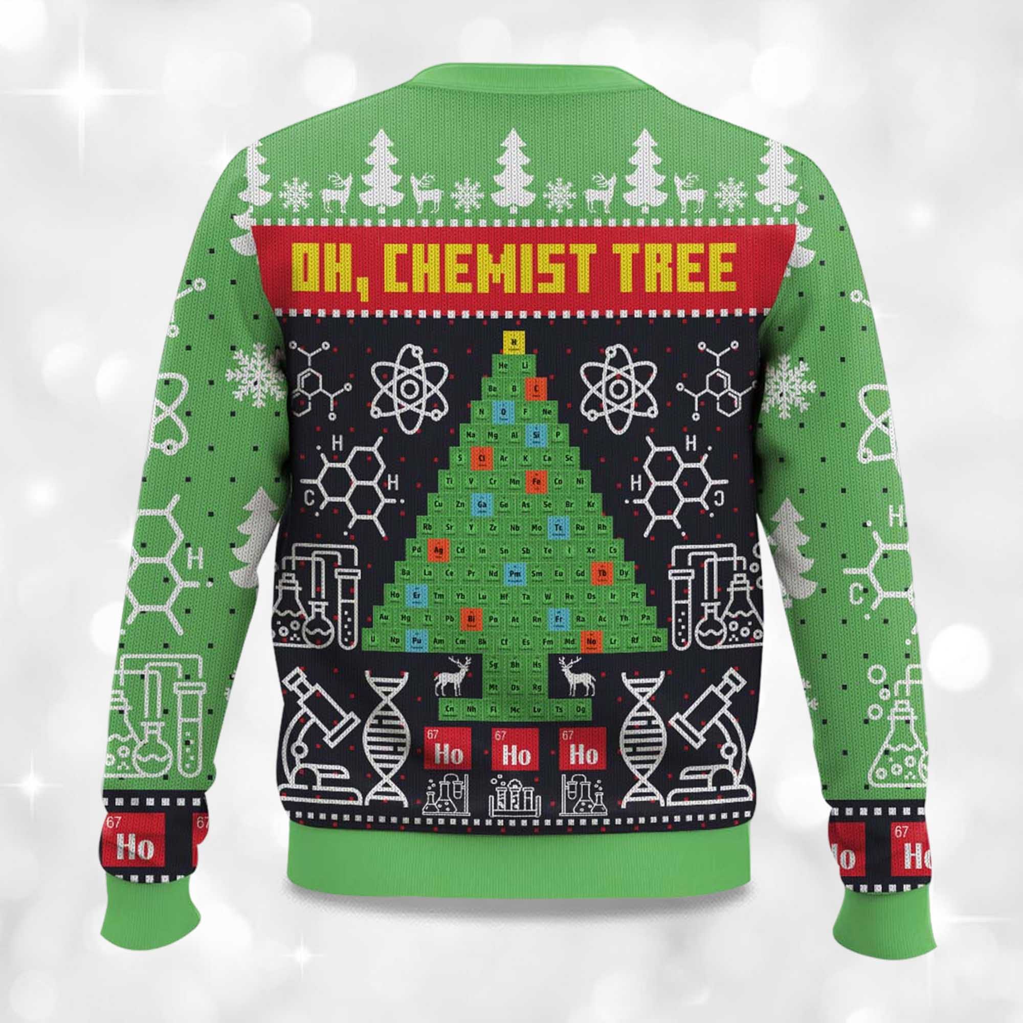 Chemist Tree Science Ugly Christmas Sweater 2 Chemist Tree Science Ugly Christmas Sweater 2