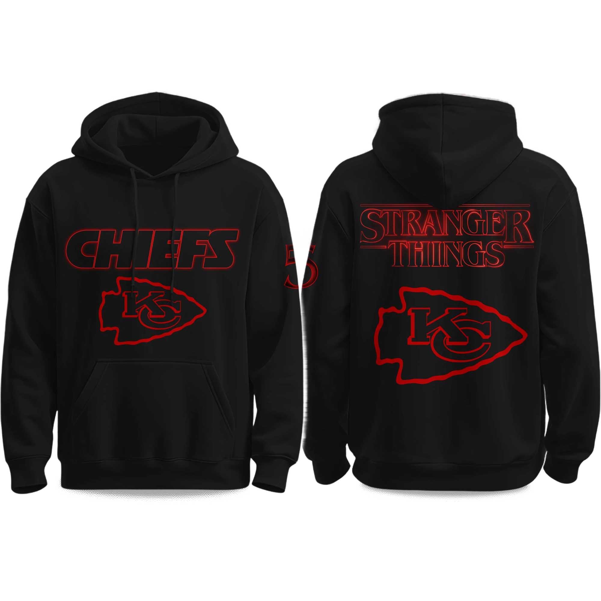 Chiefs Stranger Things 2025 Hoodie Chiefs Stranger Things 2025 Hoodie