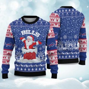 2025 Bills Funny Santa Christmas Ugly Sweater 1
