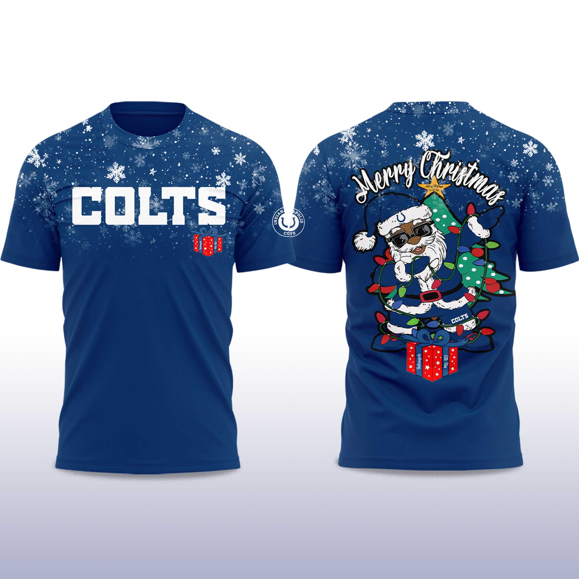 Colts Merry Christmas 2025 T-Shirt 2 Colts Merry Christmas 2025 T Shirt