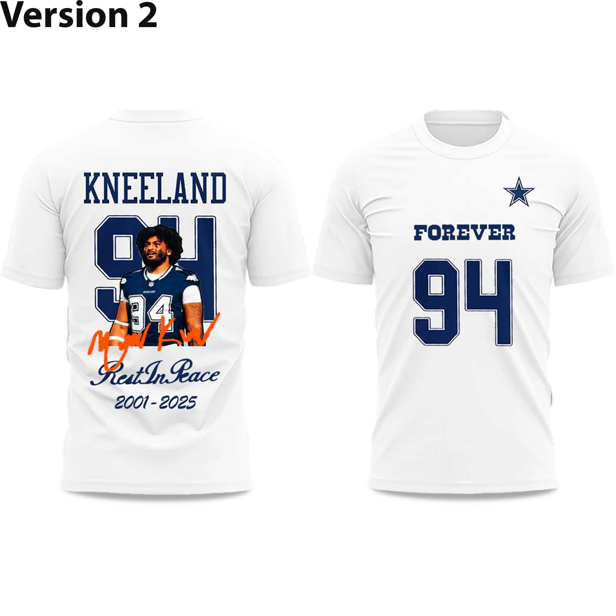 Cowboys Marshawn Kneeland Forever 94 T-Shirt 2 Cowboys Marshawn Kneeland Forever 94 T Shirt