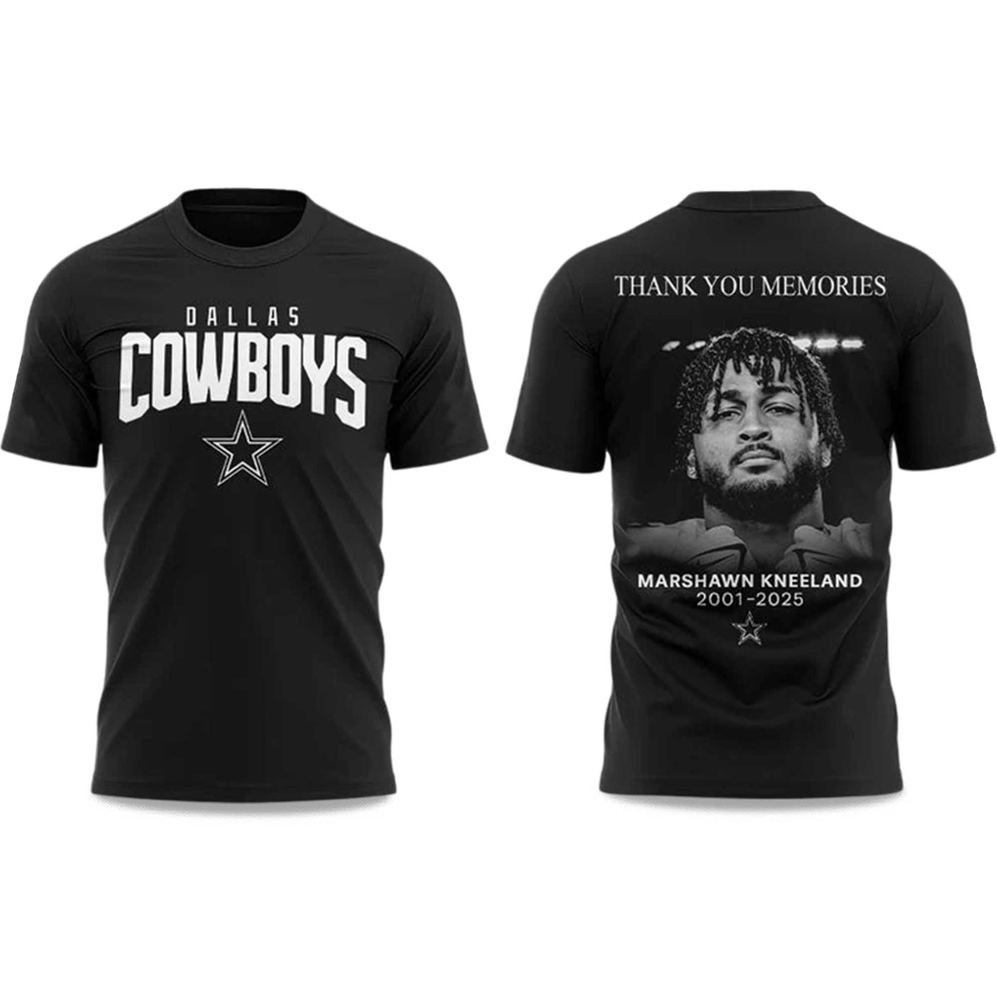 Cowboys Marshawn Kneeland Thank You Memories 2001 2025 Shirt Cowboys Marshawn Kneeland Thank You Memories 2001 2025 Shirt