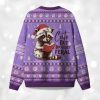 Cute But Bookishly Feral Christmas Ugly Sweater 2