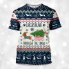 Dachshund Through The Snow Christmas T-Shirt 3 Dachshund Through The Snow Christmas T Shirt (2)