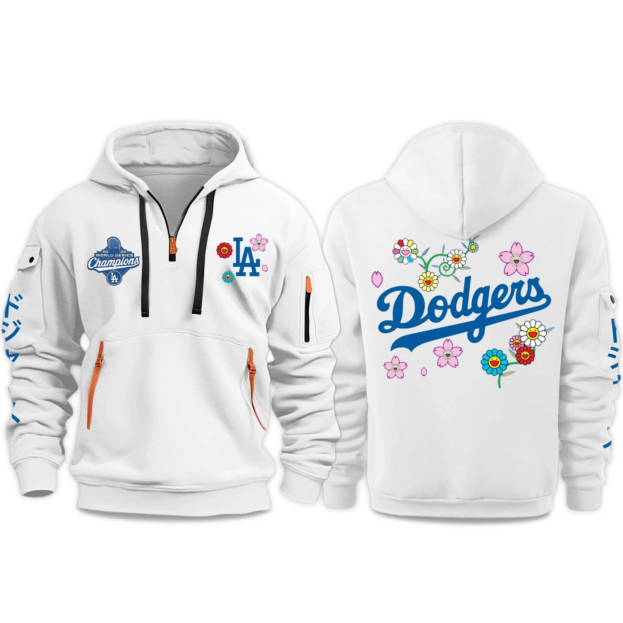Dodgers Murakami World Series Champions 2025 Quarter Zip Hoodie Dodgers Murakami World Series Champions 2025 Quarter Zip Hoodie