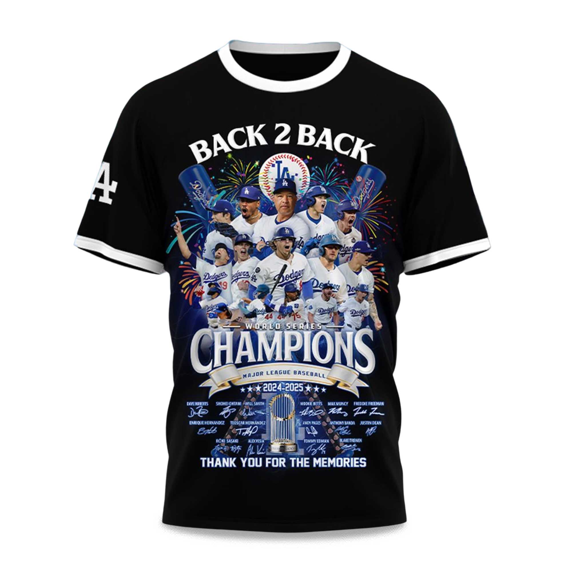 Dodgers World Series 2024 2025 Back 2 Back Champions Shirt 3 Dodgers World Series 2024 2025 Back 2 Back Champions Shirt