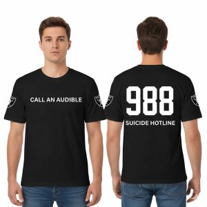 Raiders Call An Audible 988 Suicide Hotline Shirt