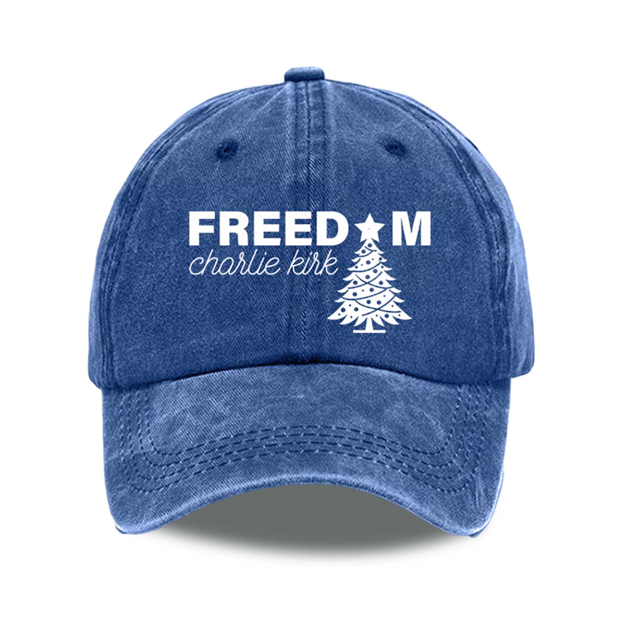 Freedom Charlie Kirk Christmas Print Baseball Cap Freedom Charlie Kirk Christmas Print Baseball Cap