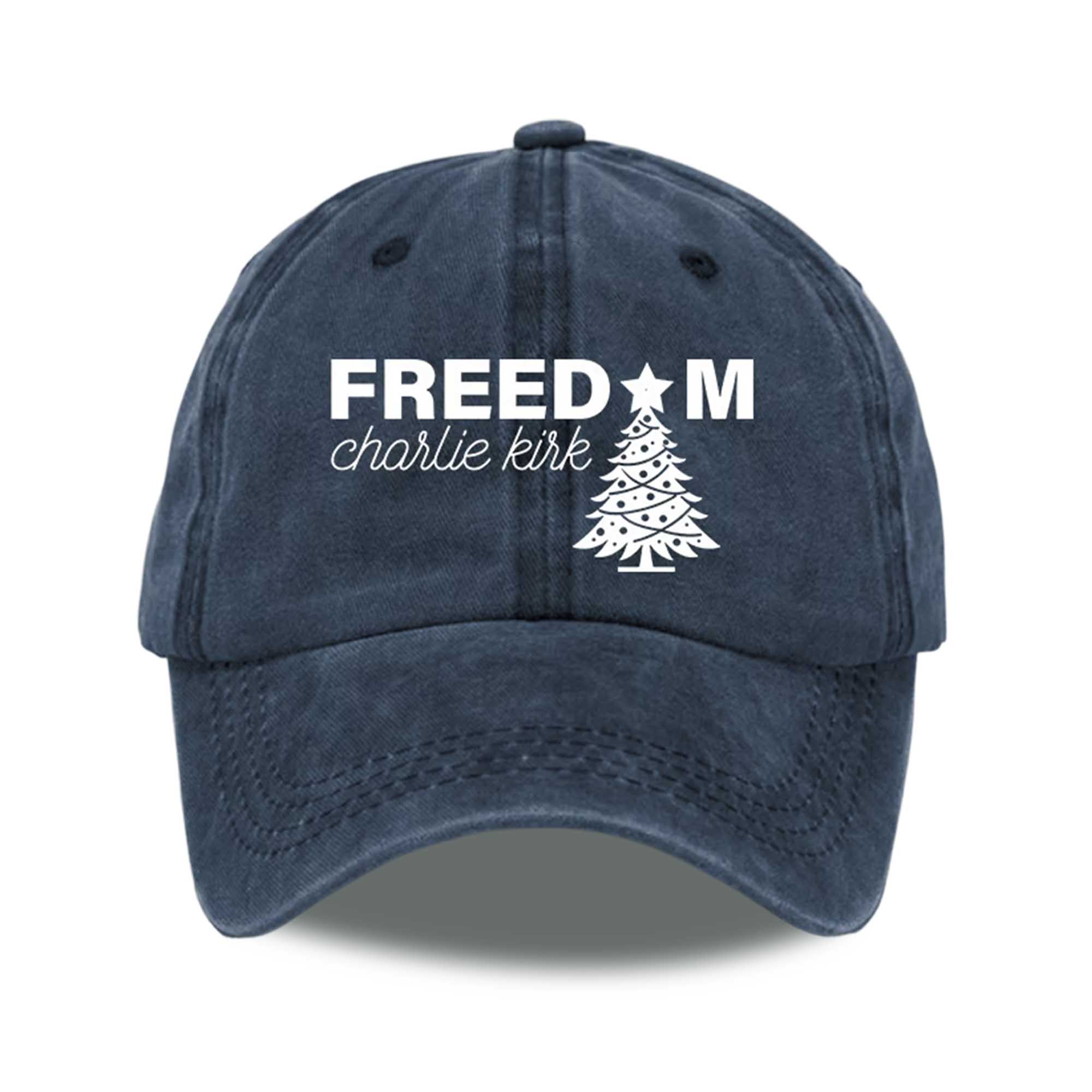 Freedom Charlie Kirk Christmas Print Baseball Cap 3 Freedom Charlie Kirk Christmas Print Baseball Cap