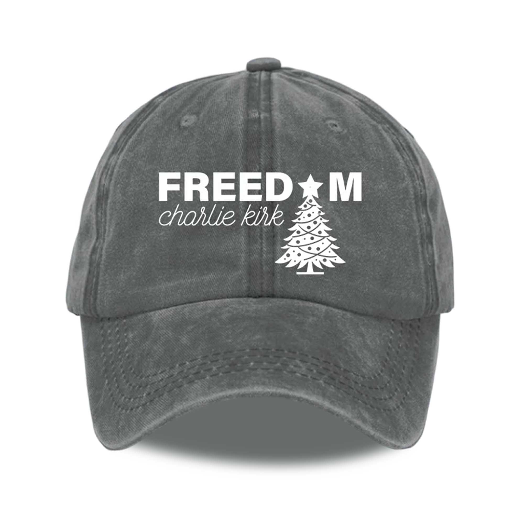 Freedom Charlie Kirk Christmas Print Baseball Cap 5 Freedom Charlie Kirk Christmas Print Baseball Cap