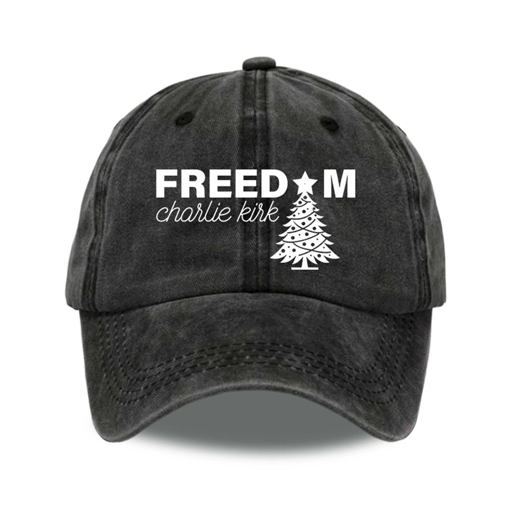 Freedom Charlie Kirk Christmas Print Baseball Cap 6 Freedom Charlie Kirk Christmas Print Baseball Cap