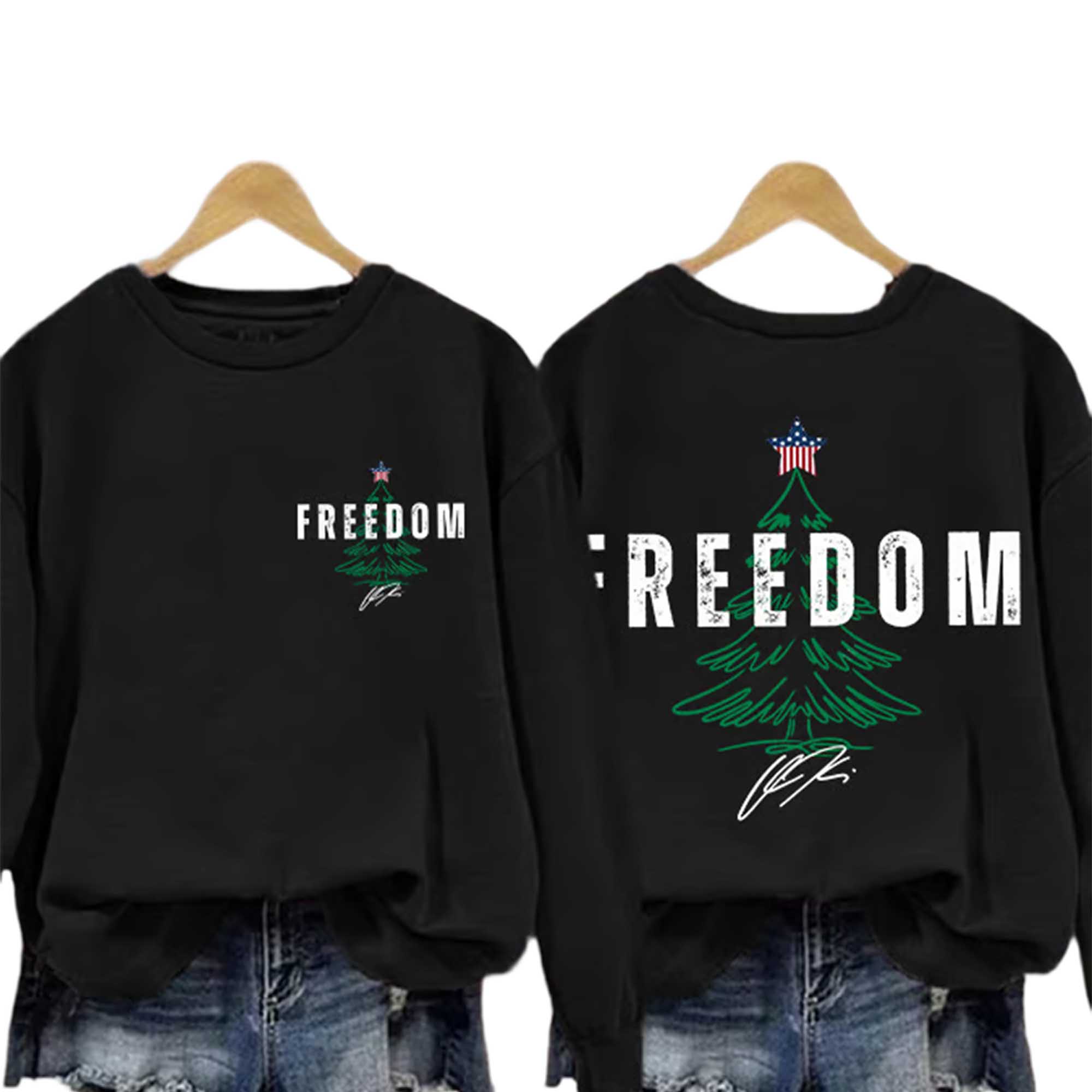 Freedom Charlie Kirk Christmas Sweatshirt Freedom Charlie Kirk Christmas Sweatshirt