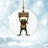 Freedom Portland Frog Christmas Printed Ornament