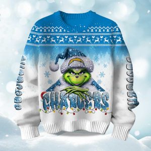 2025 Chargers Grnch Season Christmas Ugly Sweater 1