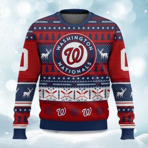2025 Christmas Nationals Baseball Personalized Ugly Sweater 1