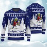 Dodgers Grnch World Series 2025 Christmas Ugly Sweater