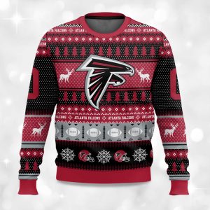 2025 Christmas Falcons Personalized Ugly Sweater