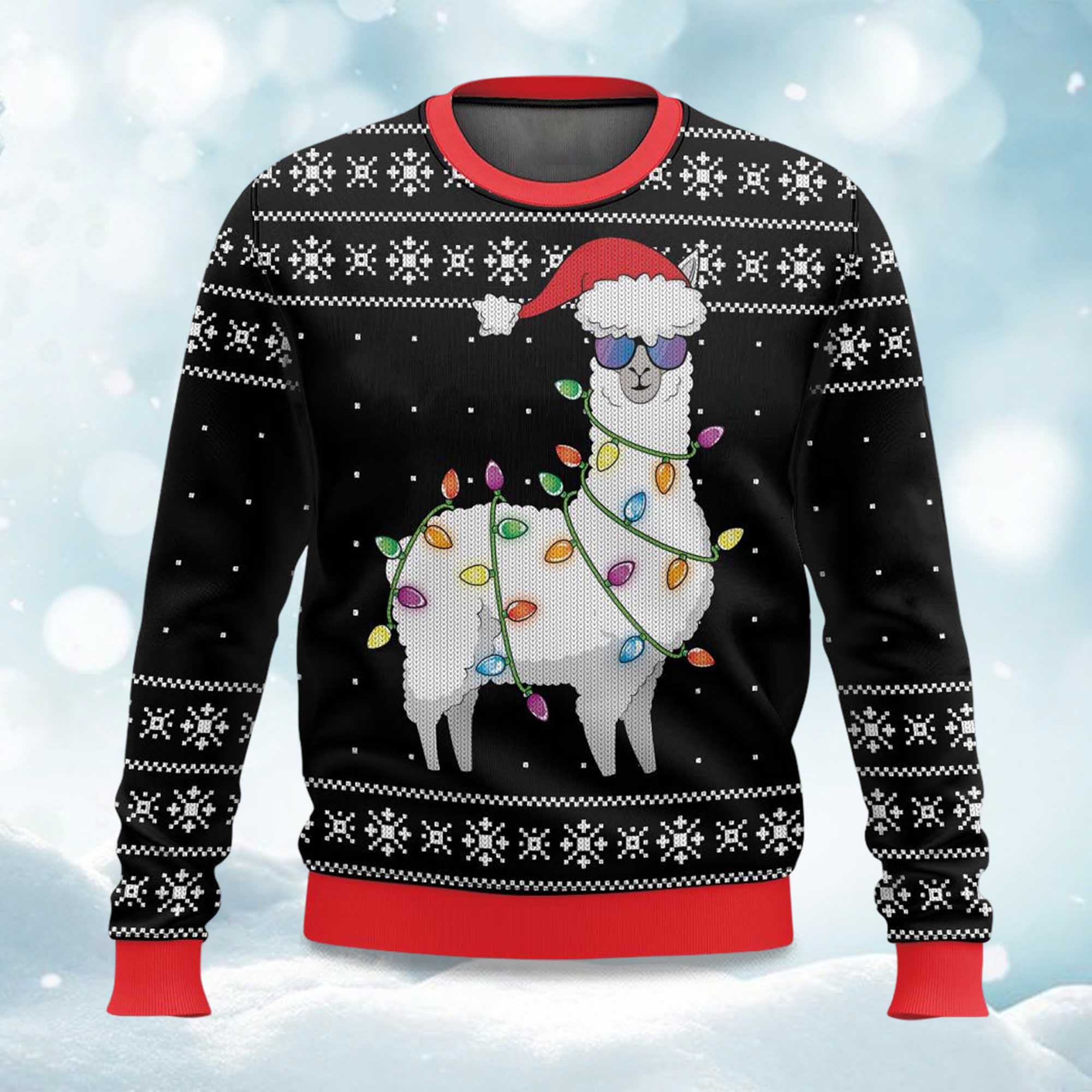 Merry Alpaca Christmas Ugly Sweater Merry Alpaca Christmas Ugly Sweater