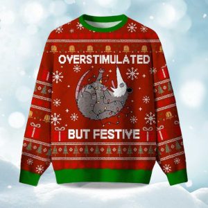 2025 Christmas Overstimulated But Festive Ugly Sweater 1