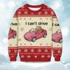 I Cant Drive Funny Hamster Christmas Ugly Sweater 1