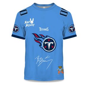 Personalized Titans Bad Bunny Bowl LX 2025 2026 Shirt 1