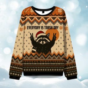 Everyday Is Trash Day Ugly Christmas Sweater