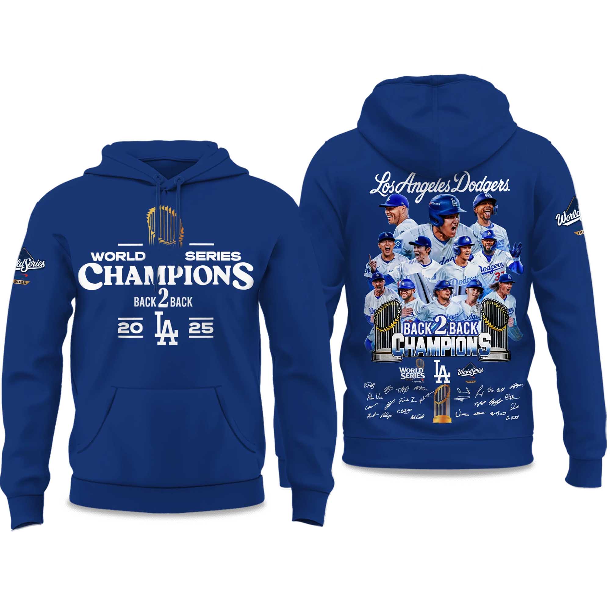 LA Dodgers 2025 World Series Champions Hoodie 2 LA Dodgers 2025 World Series Champions Hoodie