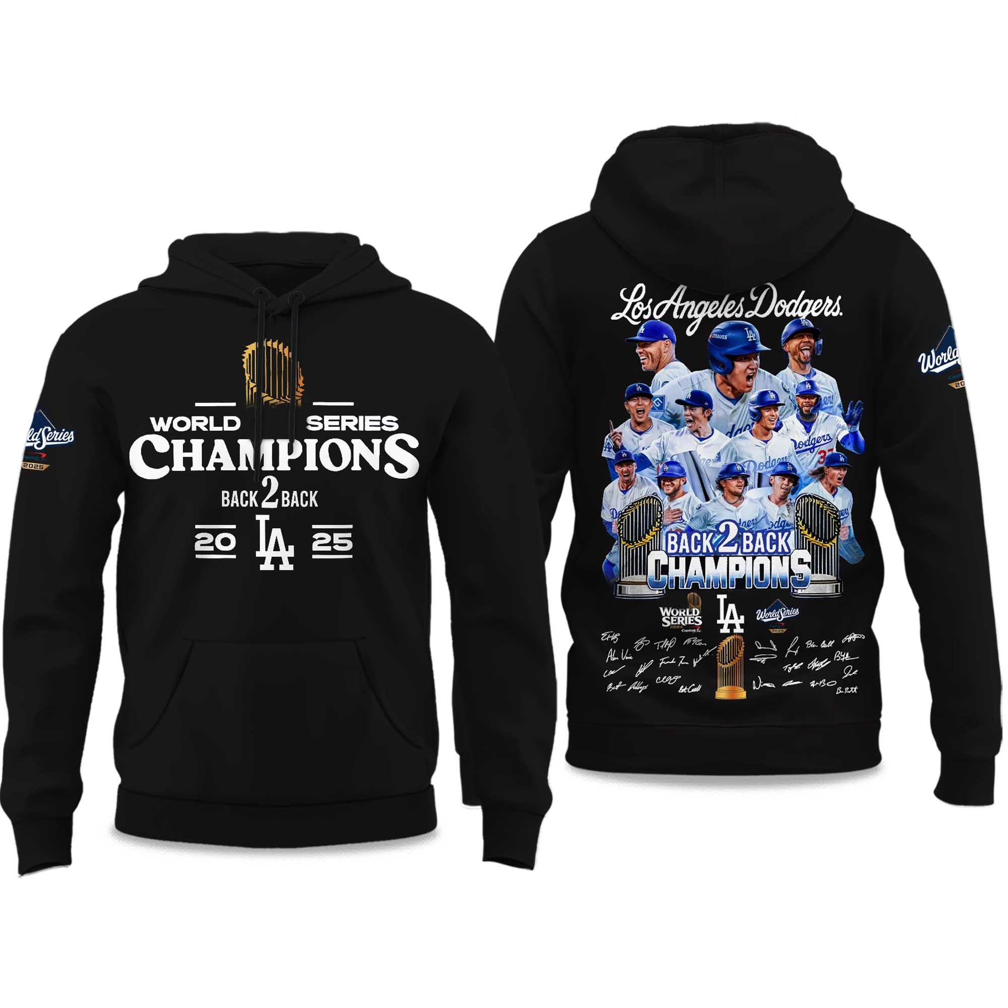 LA Dodgers 2025 World Series Champions Hoodie 3 LA Dodgers 2025 World Series Champions Hoodie