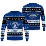 LA Dodgers Back To Back World Series 2025 Champions Ugly Christmas Sweater