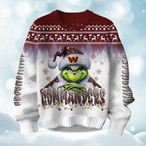 2025 Commanders Grnch Season Christmas Ugly Sweater 1