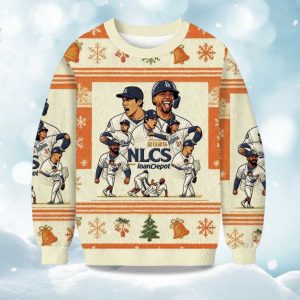 2025 Dodgers NLCS Champions Christmas Ugly Sweater 1