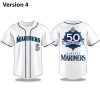 Mariners 50 Seasons Celebration 1977 - 2026 Jersey 7 Mariners 50 Seasons Celebration 1977 2026 Jersey